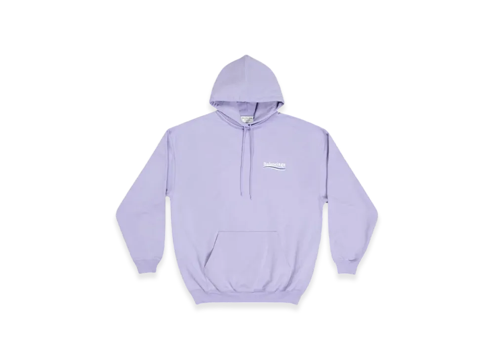 BALENCIAGA Women's Political Campaign Hoodie Medium Fit "Purple"