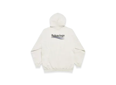 BALENCIAGA Political Campaign Medium Fit Hoodie "White"