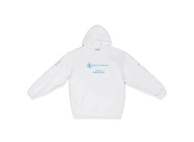 BALENCIAGA Women's WFP Hoodie Medium Fit "White"