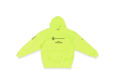 BALENCIAGA Women's WFP Hoodie Medium Fit "Fluo Yellow"