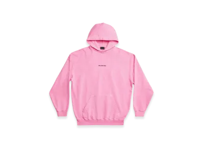 BALENCIAGA Women's Back Hoodie Medium Fit "Fluo Pink"