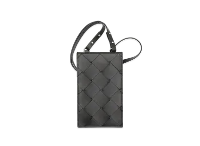 Bottega Veneta Phone Case Intrecciato Pochette "Black"