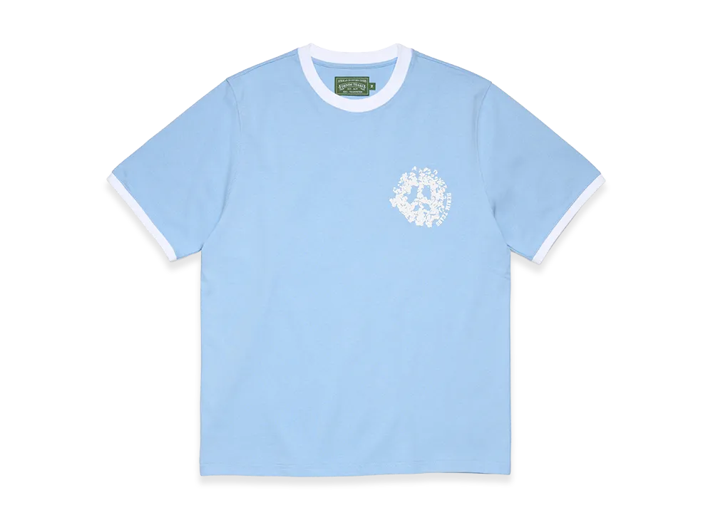 DENIM TEARS Denim U Ringer Tee "Light Blue"