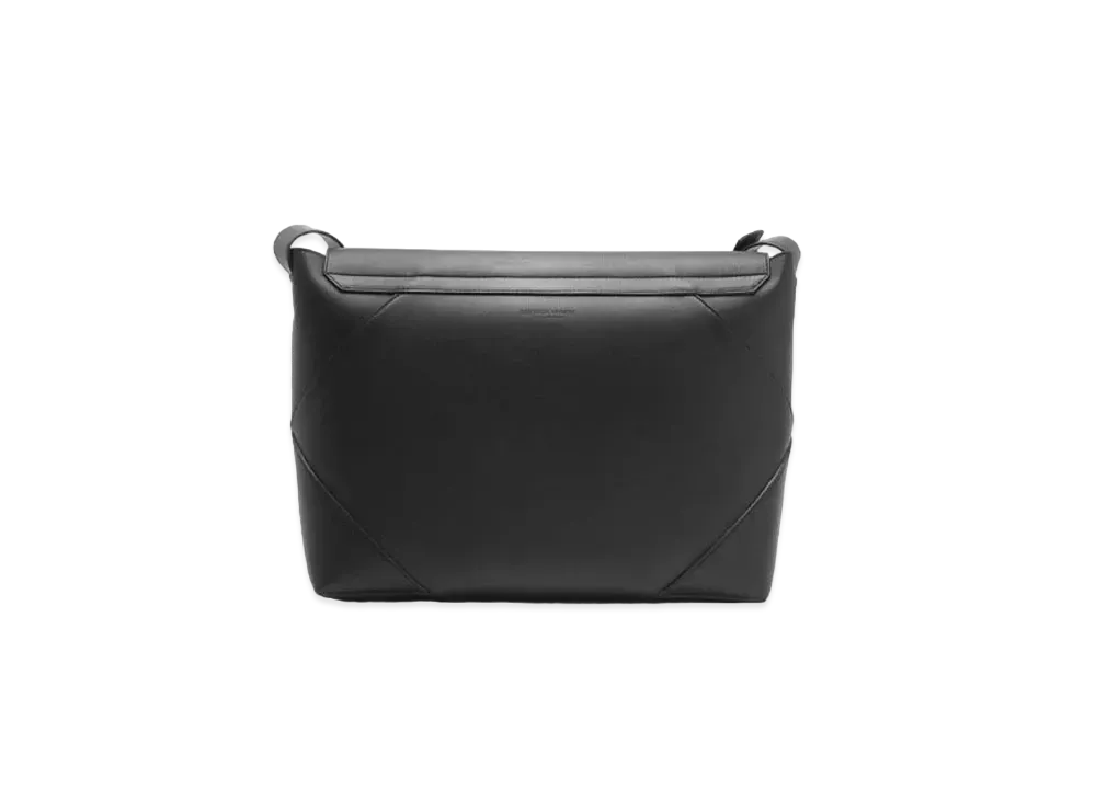 Bottega Veneta Maxi Intrecciato Messenger Bag Backpack "Black"