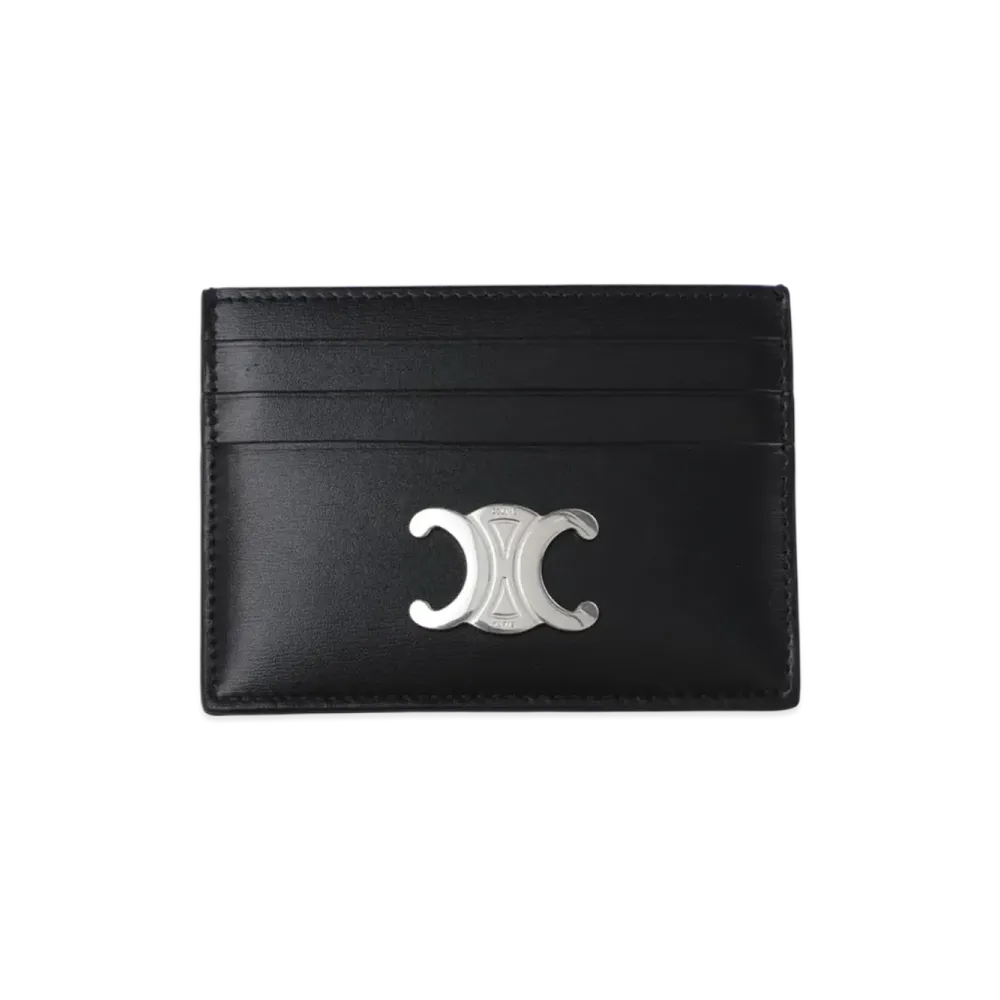 CELINE Triomphe Card Holder "Black"