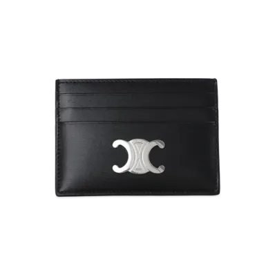 CELINE Triomphe Card Holder "Black"