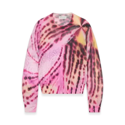 DRIES VAN NOTEN Women's Floral Print Sweater "Pink"