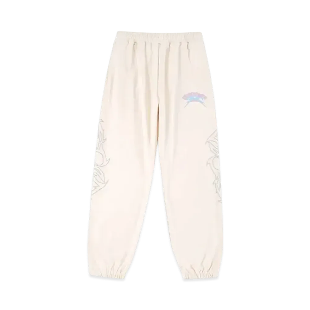 Unknown London Puff Print Graphic Jogger "Cream"