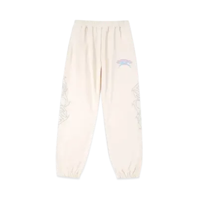 Unknown London Puff Print Graphic Jogger "Cream"