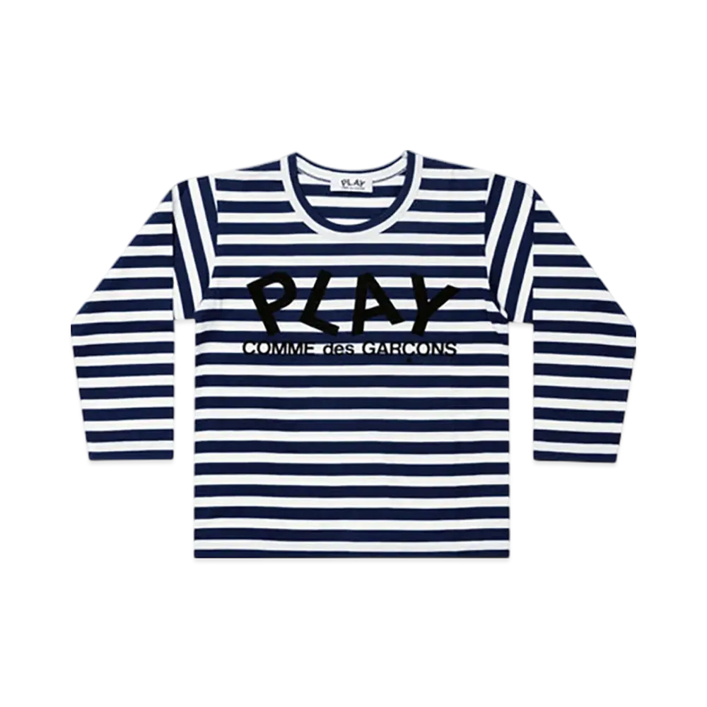 PLAY COMME des GARCONS Kids T-Shirt "Navy/White"
