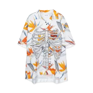 MAYO Bird of paradise bone shirts "WHITE"