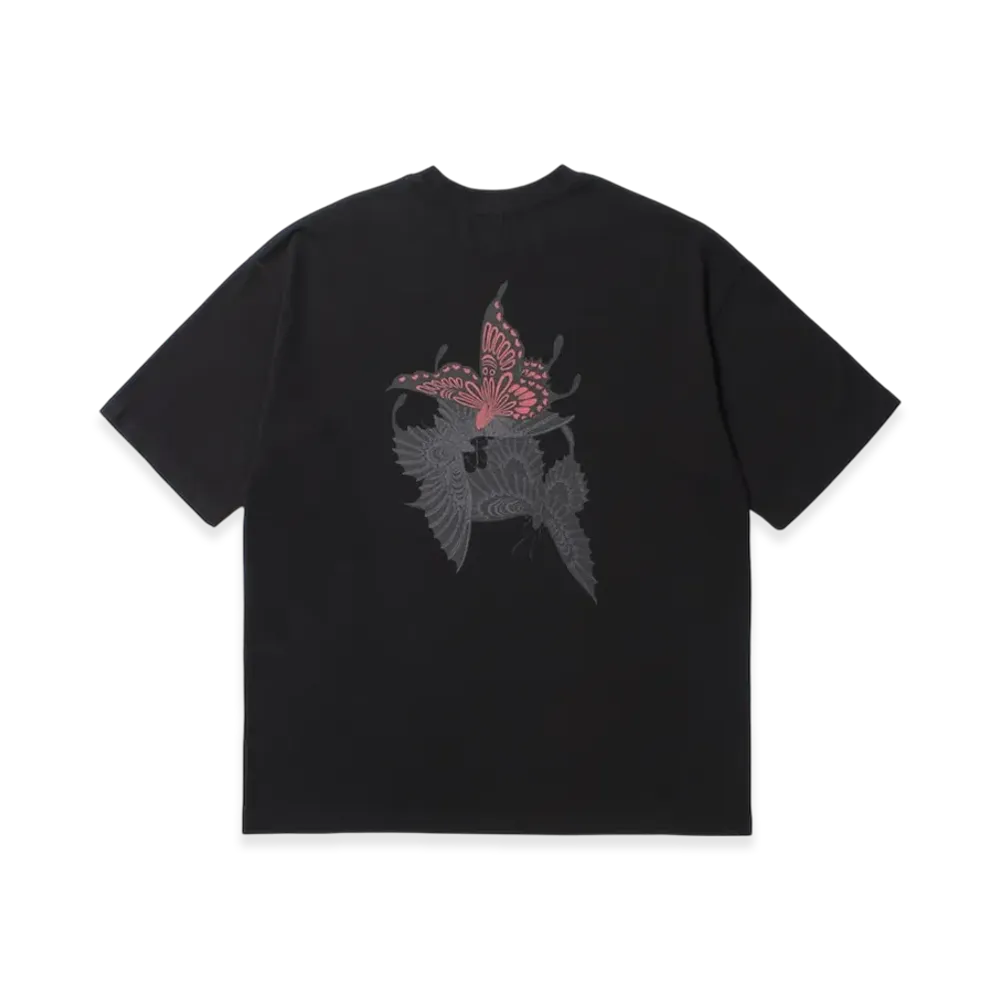 APHRODITEGANG GAKKIN x BUDSPOOL Classic Logo S/S Tee (Sanyancho Back Print) "Black"