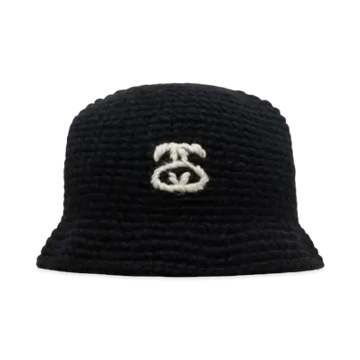 Stussy Bucket Hat SS Link Knit "Black"