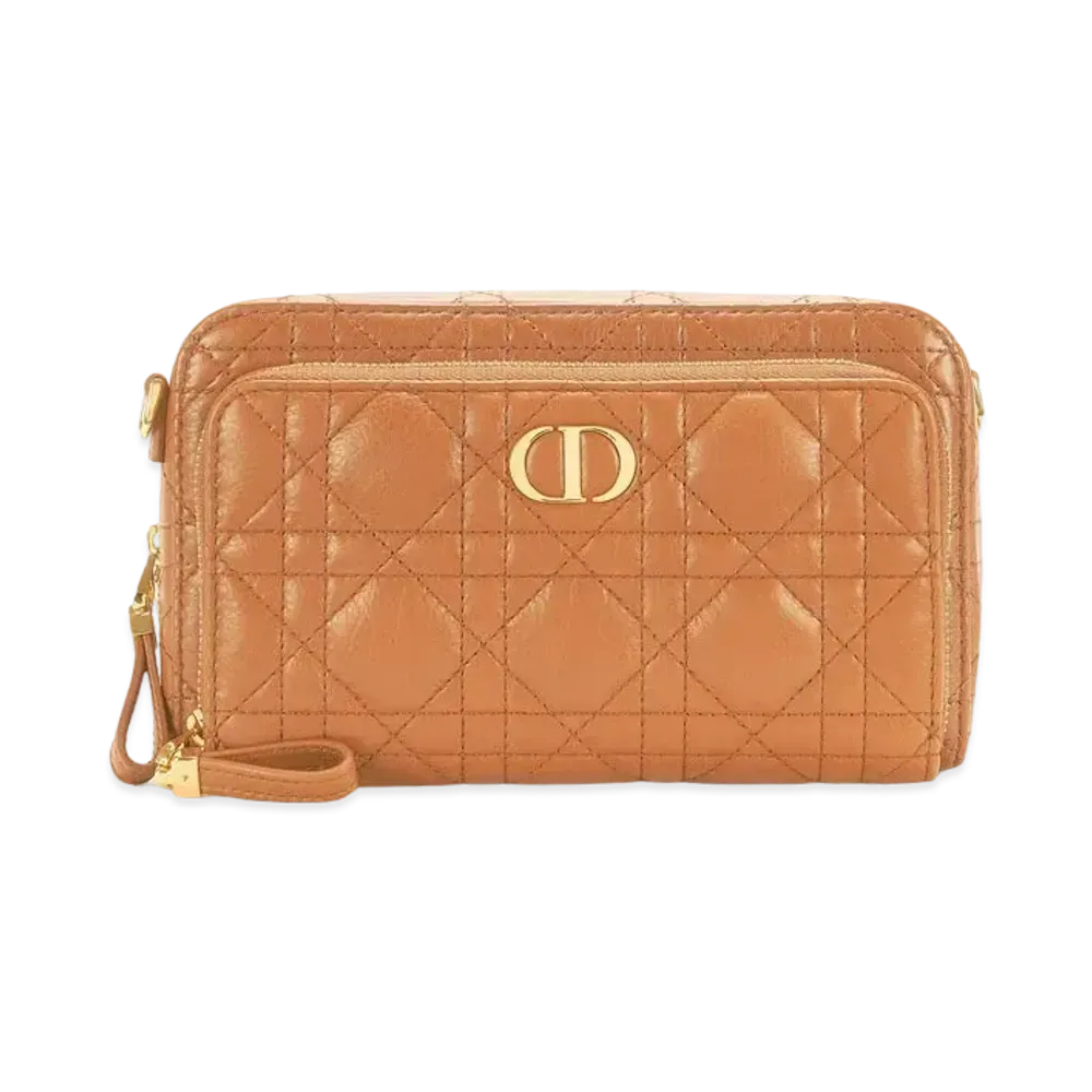 Dior Dior Caro Double Pouch "Brown"