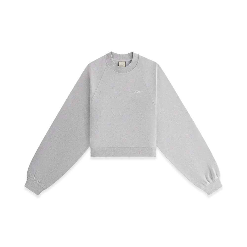 Kith Women's Isley Mockneck Crewneck "Cool Heather Grey"