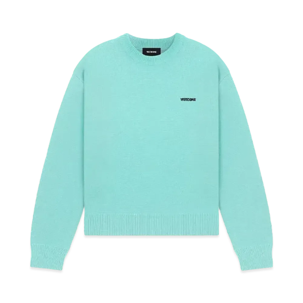 WE11DONE Logo Knit Sweater "Mint"