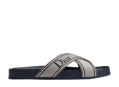 Dior Dioriviera Dior Aqua Sandal Technical Fabric "Gray/Navy"