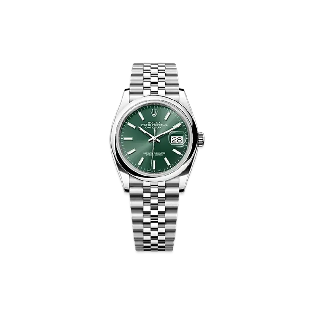 ROLEX Datejust 36 Oystersteel "Green"