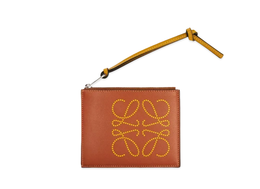 ロエベ ブランド コインカードホルダー カーフ "タン / オーカー" C500O37X01