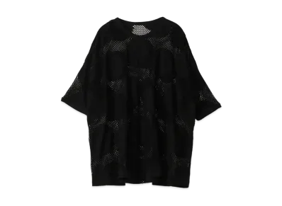 Yohji Yamamoto Y's 60/2 POLKA DOT HOLE MESH SIDE GUSSET "Black"