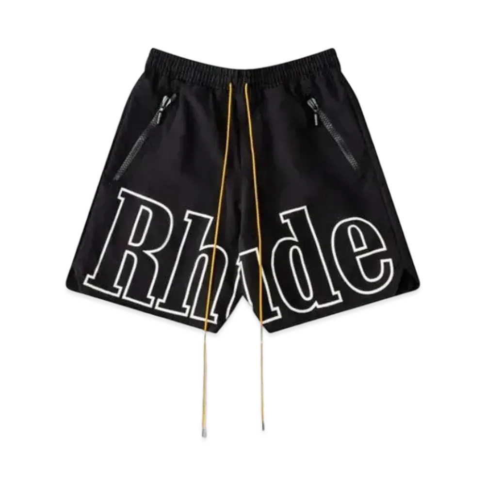 RHUDE RH Logo Shorts "Black"