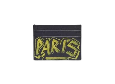 BALENCIAGA Ville Graffiti Multi-Card Slot Card Holder
