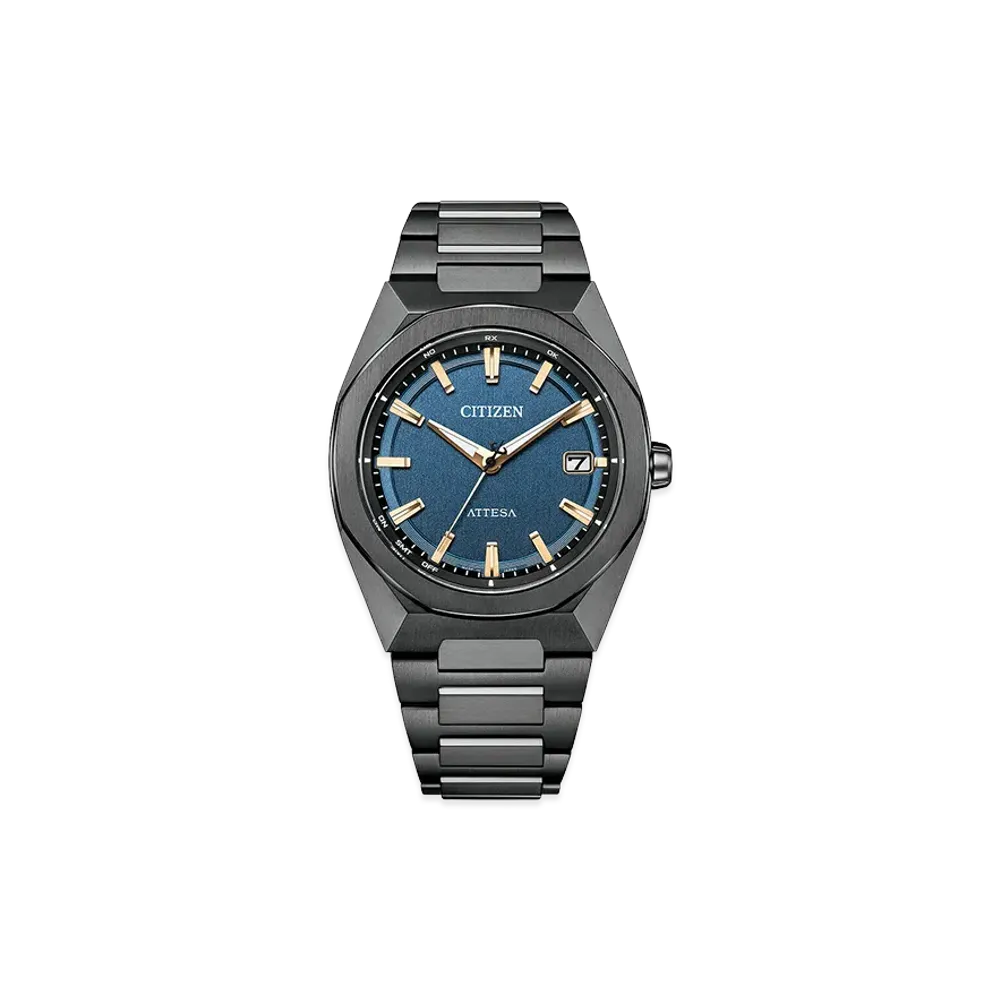 CITIZEN Attesa Act Line Black Titanium Series Watch Radio-Controlled Light-Powered Eco-Drive "Navy"