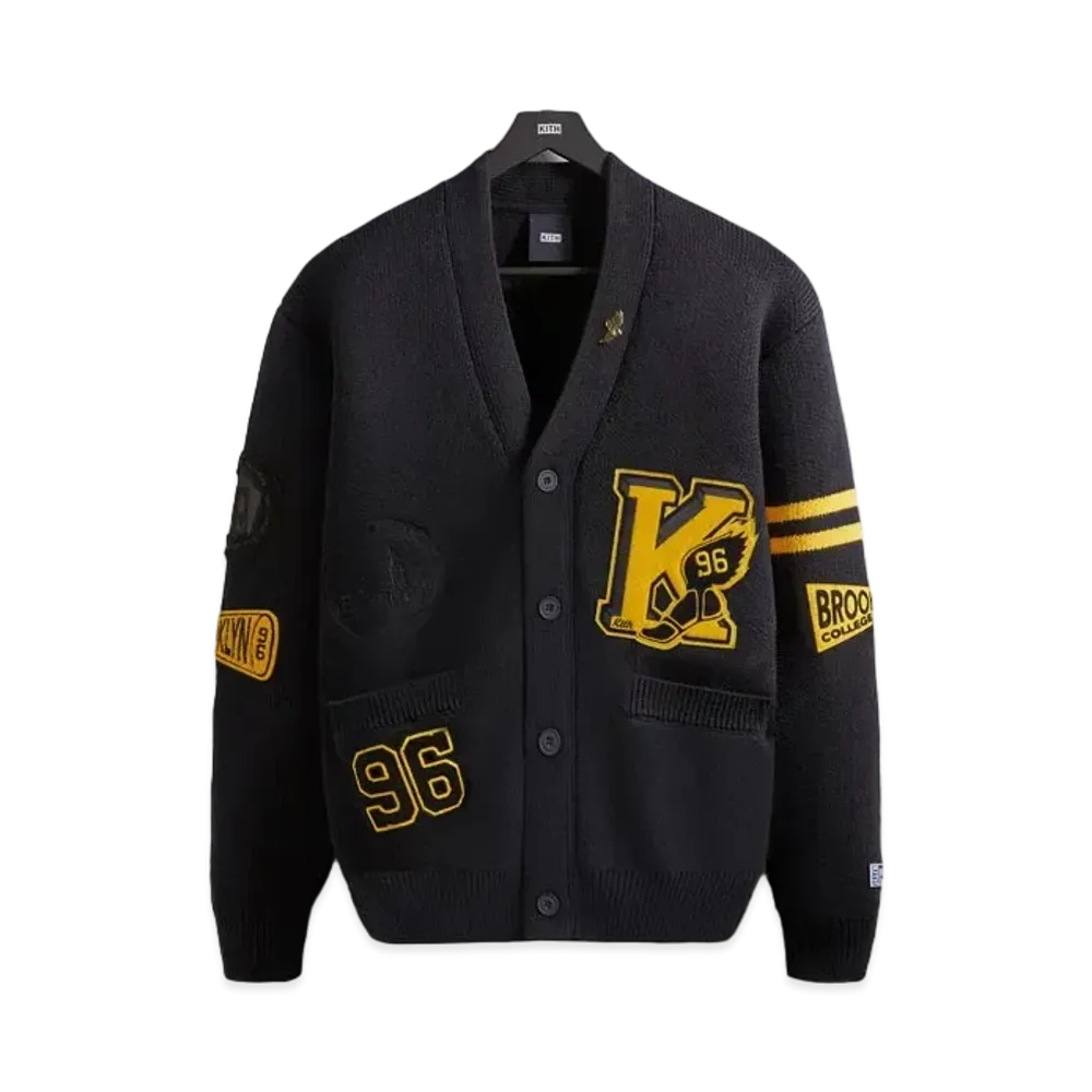 Kith x Russell Athletic x CUNY Brooklyn College Cardigan "Black"