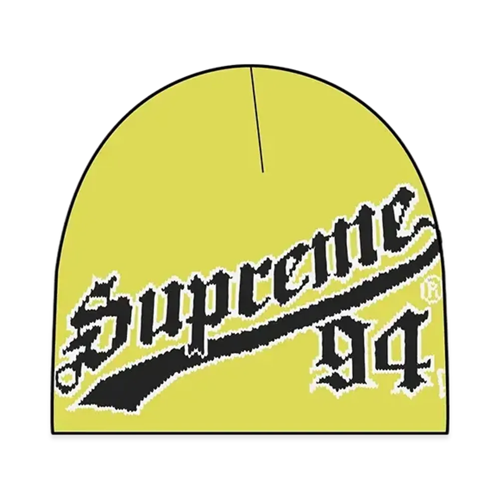 Supreme New Era Script Beanie "Yellow"