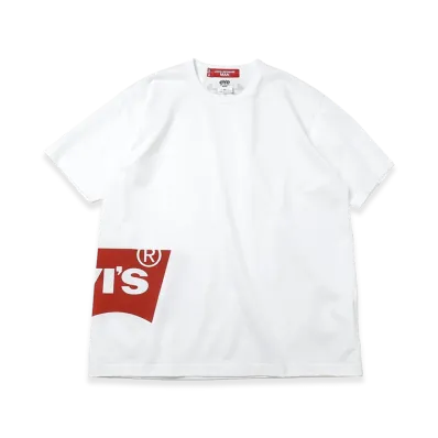 eYe JUNYA WATANABE MAN x Levi's Tee Heavyweight Cotton Jersey Garment Print W-NAME "White"