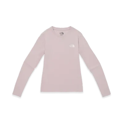 The North Face Core L/S Round T-Shirt - 25SS "Pale Pink"
