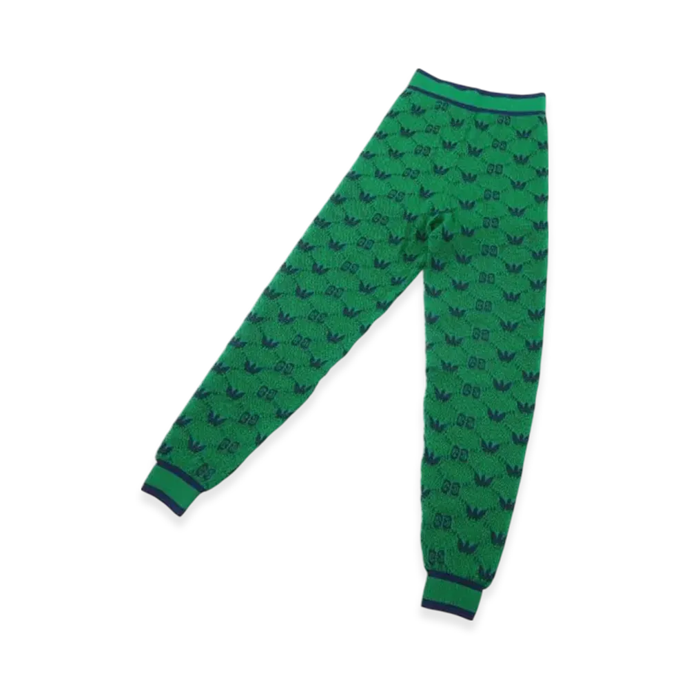 GUCCI x adidas GG Trefoil Pants "Green"