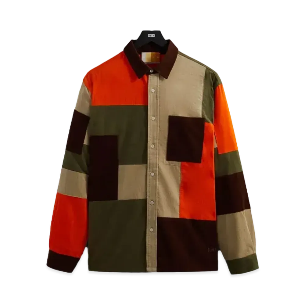 Kith Patchwork Cord Ludlow Shirt "Pimento"