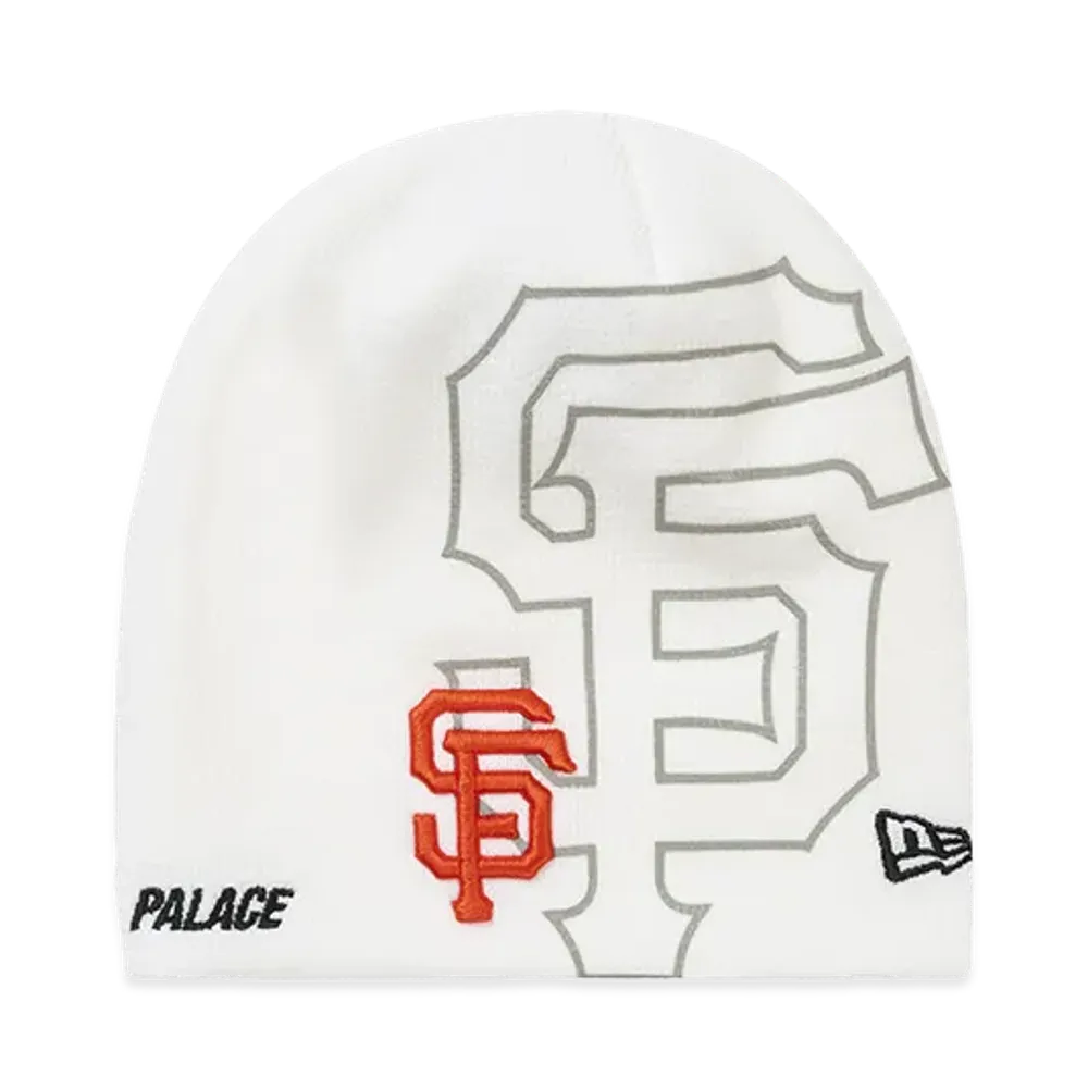 PALACE x San Francisco Giants x NEW ERA Nein Cuff Beanie "White"