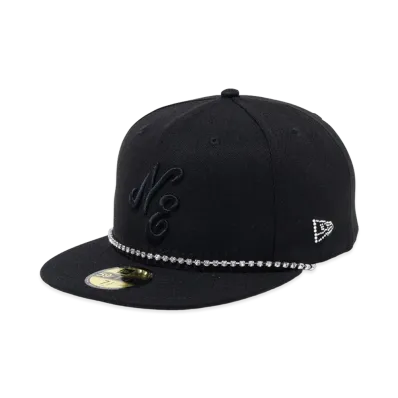 NEW ERA x Swarovski 59Fifty Crystal Chain Classic Logo "Black"