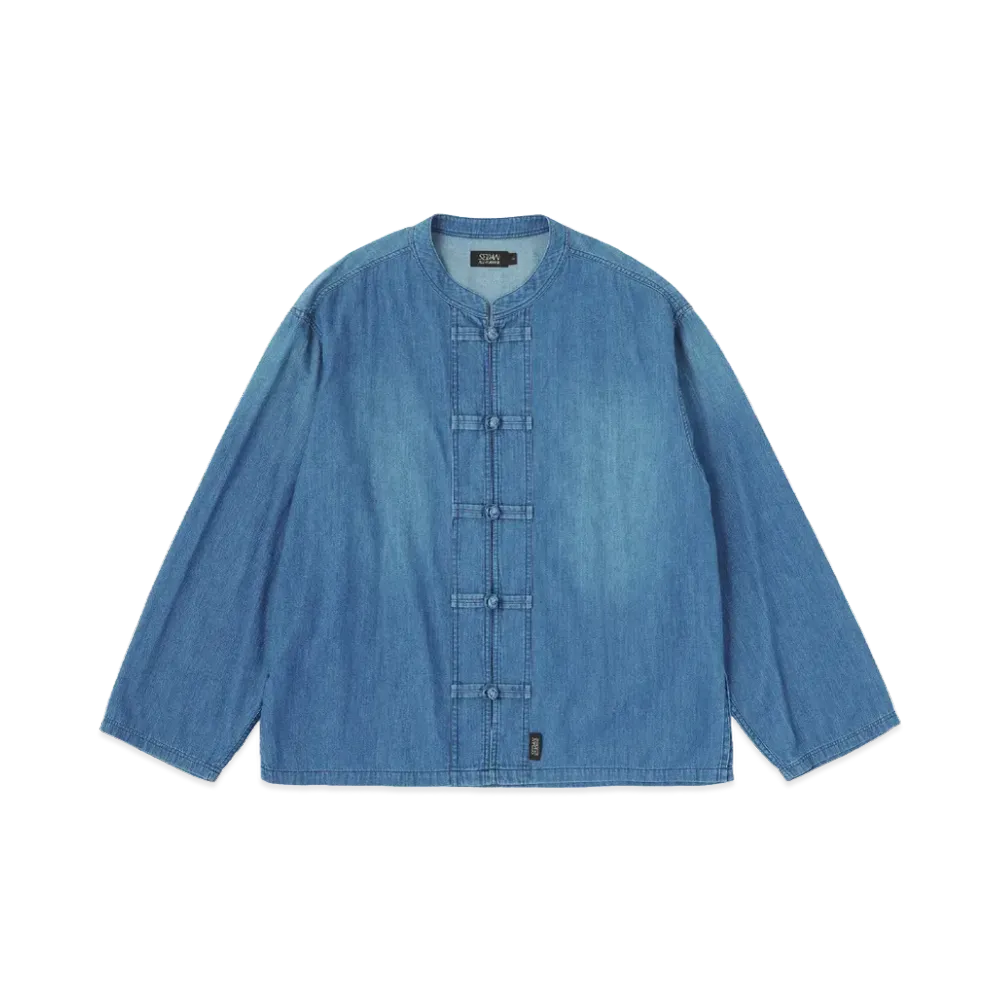 SEDAN ALL-PURPOSE Light Denim Kungfu Shirt "Indigo"