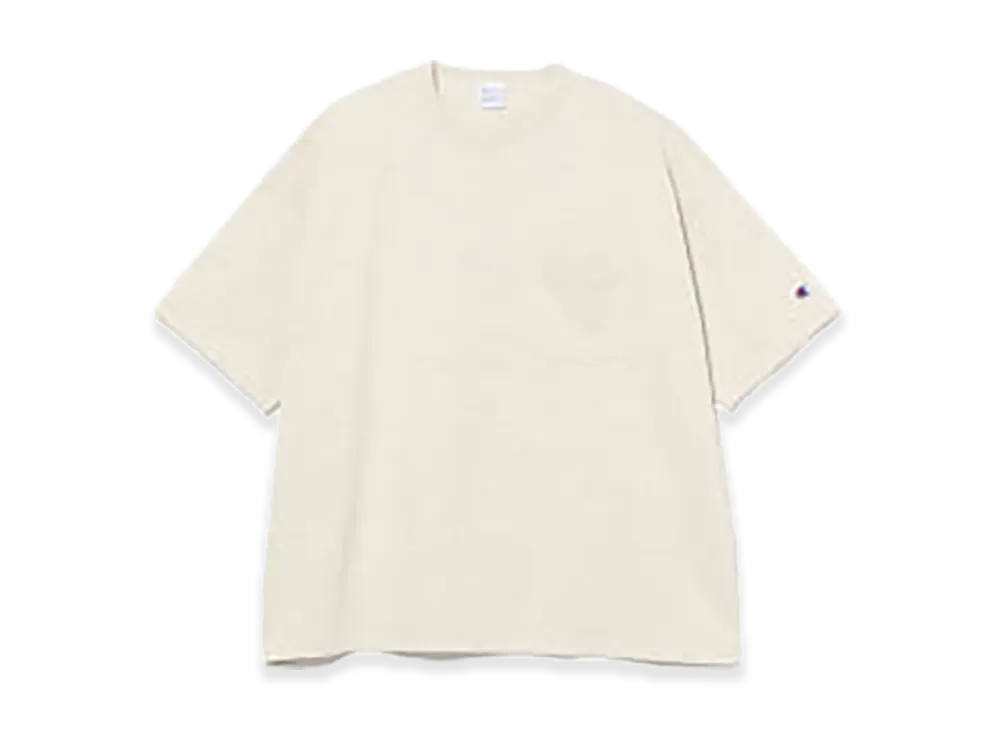 BEAMS x Champion x MIN-NANO Pocket T-shirt "Oatmeal"