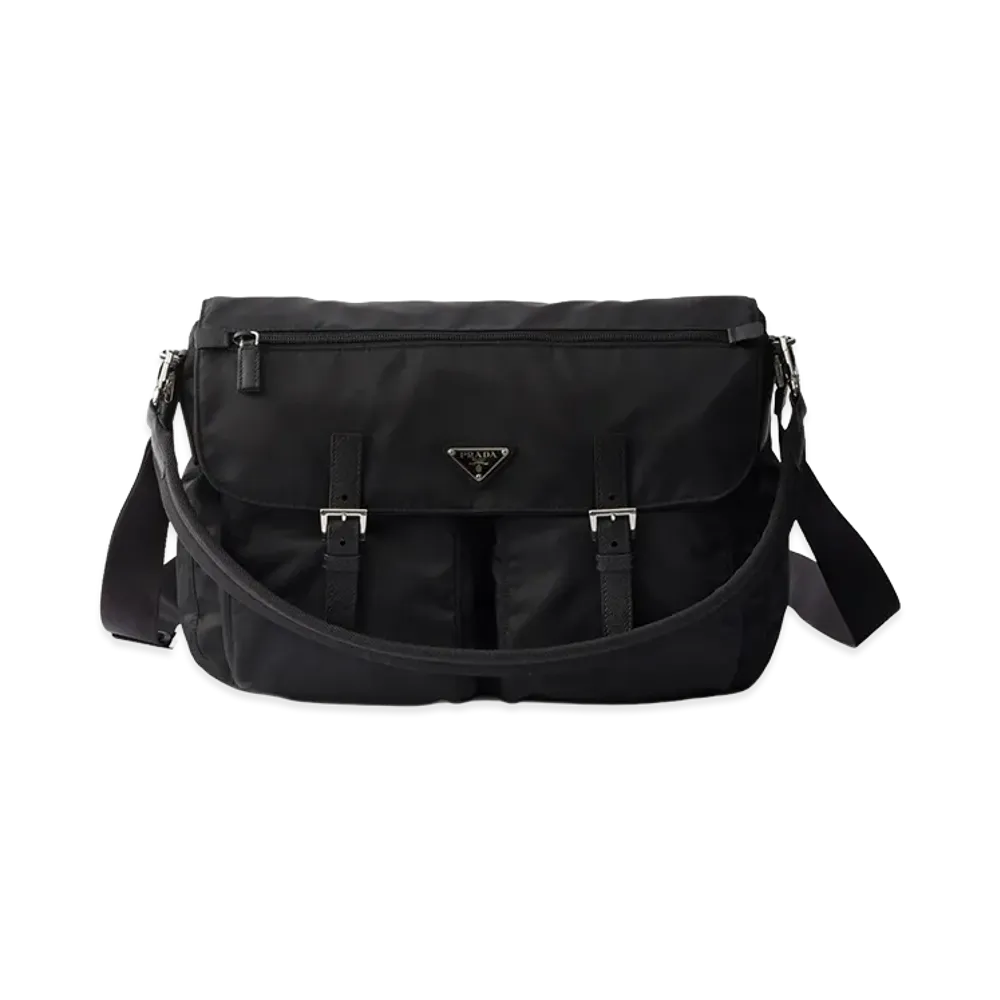 PRADA Tracolla In Re-Nylon Shoulder Bag "Black"