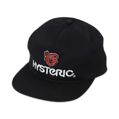 HYSTERIC GLAMOUR Fire Bear Magazine Embroidered Cap "Black"