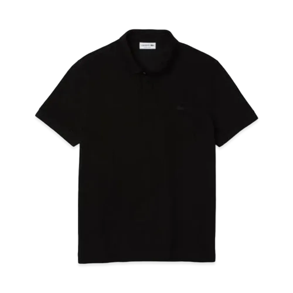LACOSTE Regular Fit Stretch Paris Polo Shirt "Black"