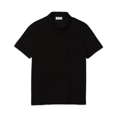 LACOSTE Regular Fit Stretch Paris Polo Shirt "Black"