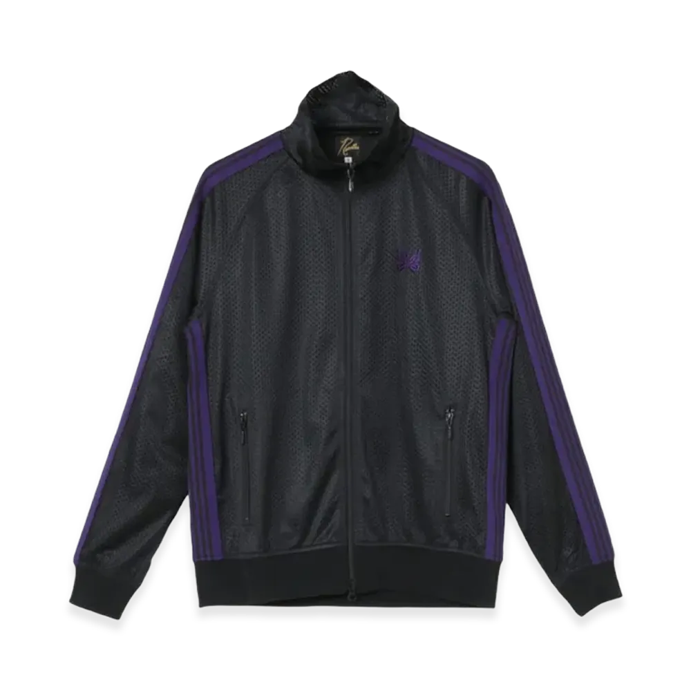 NEEDLES x Urban Research Track Jacket Poly Mesh "BlackPurple"