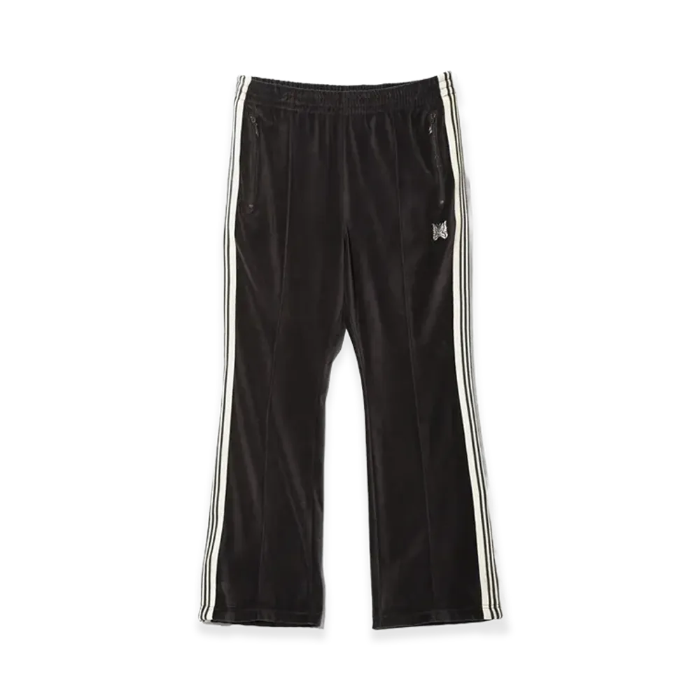 NEEDLES Boot Cut Track Pants C/PE Velour "Charcoal"
