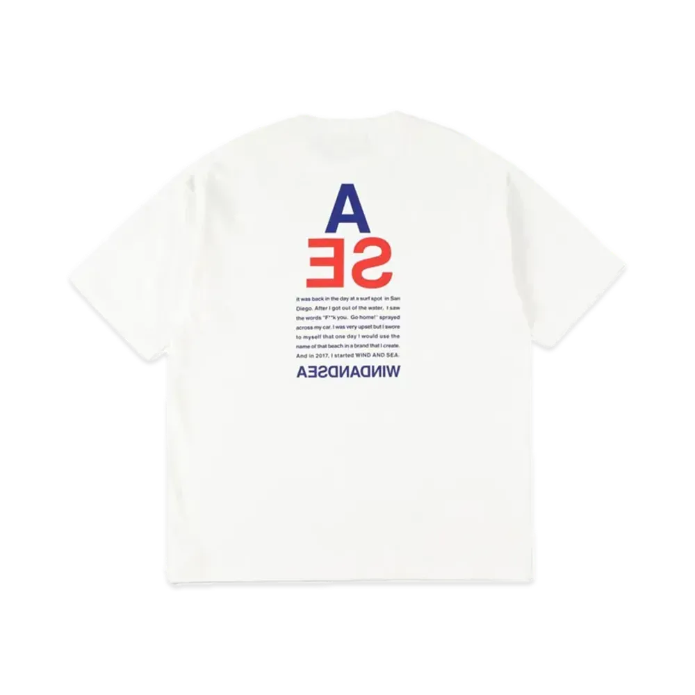 WIND AND SEA A32 Triangle Rocket S/S Cut - Sewn "White"