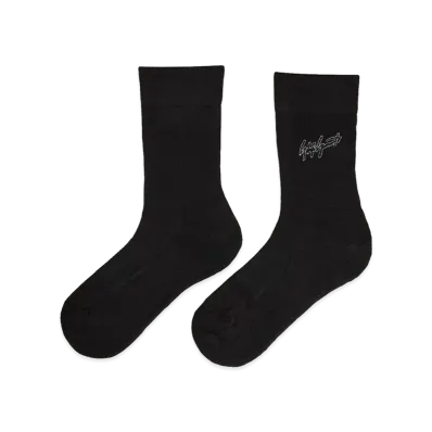 Y-3 Graphic Crew Socks "Black"