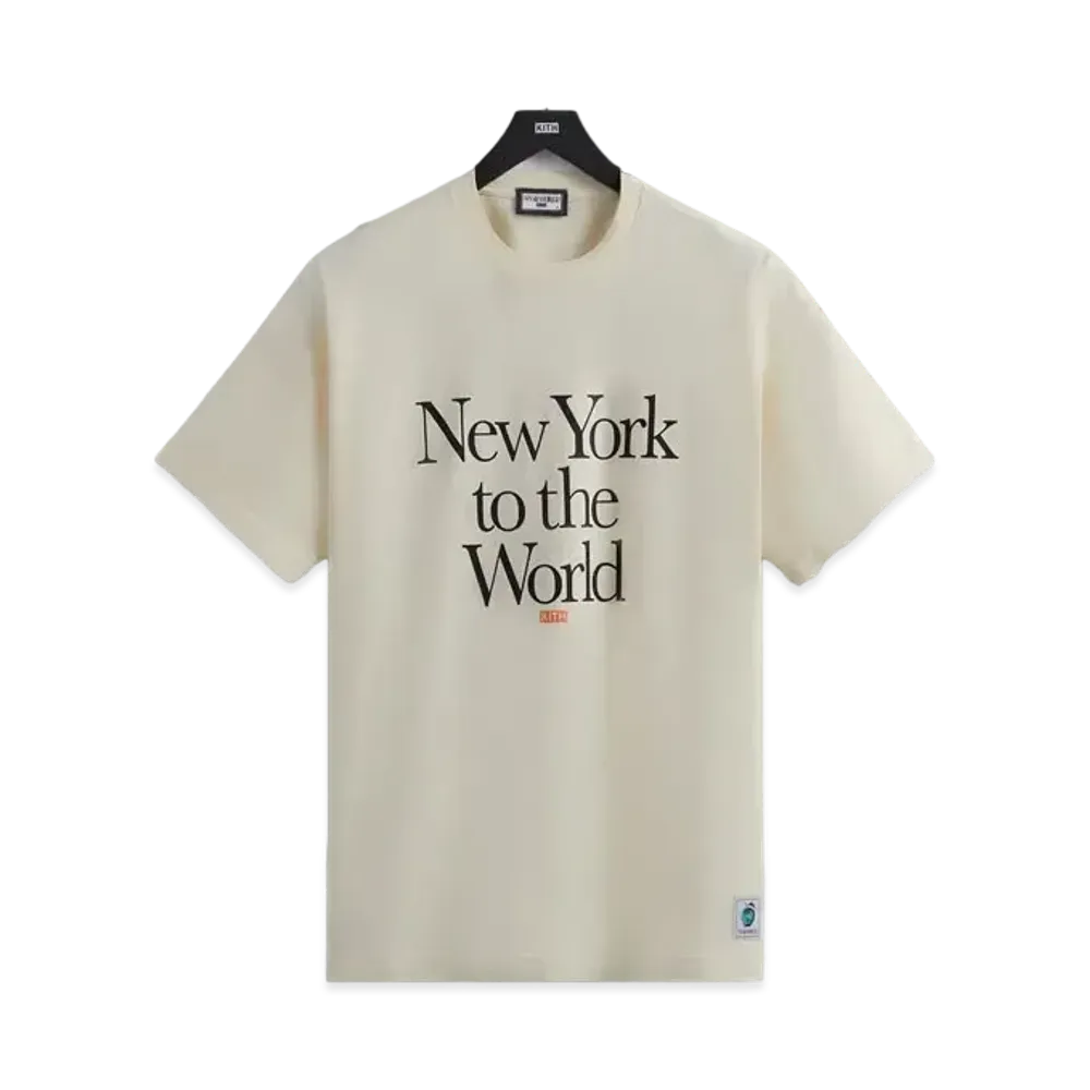 Kith New York to the World Motto Tee "Sandrift"