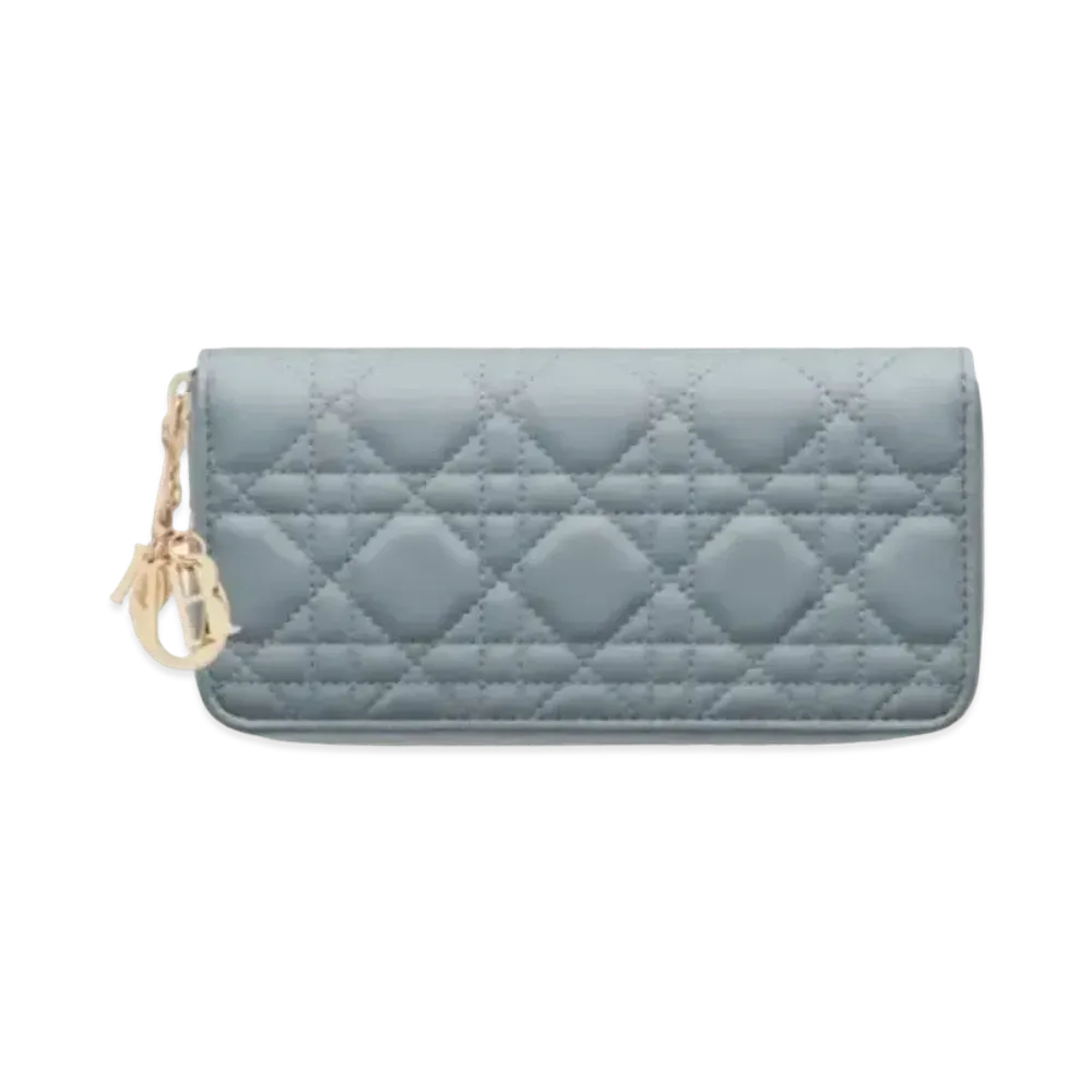 Dior Voyage Ladies Wallet "Cloud Blue"