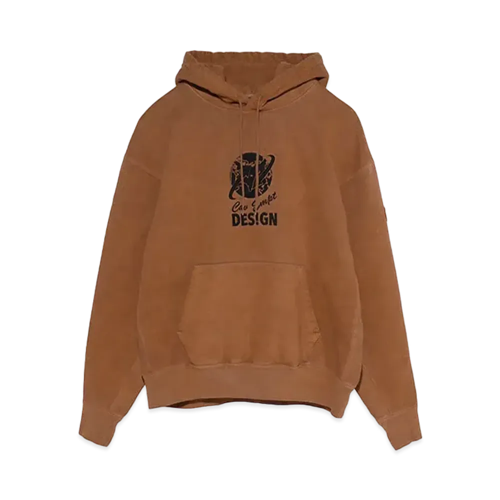 Cav Empt (C.E) GLOBE HEAVY HOODY "Brown"