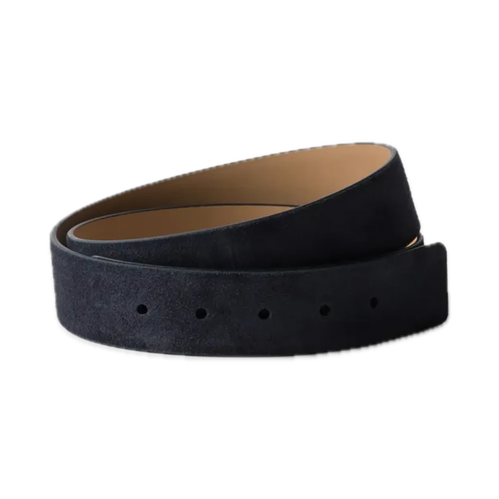 PRADA Suede Belt Strap "Navy"