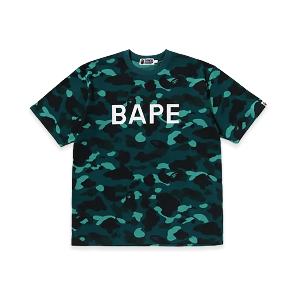 A BATHING APE Color Camo Bape Relaxed Fit Tee "Green"